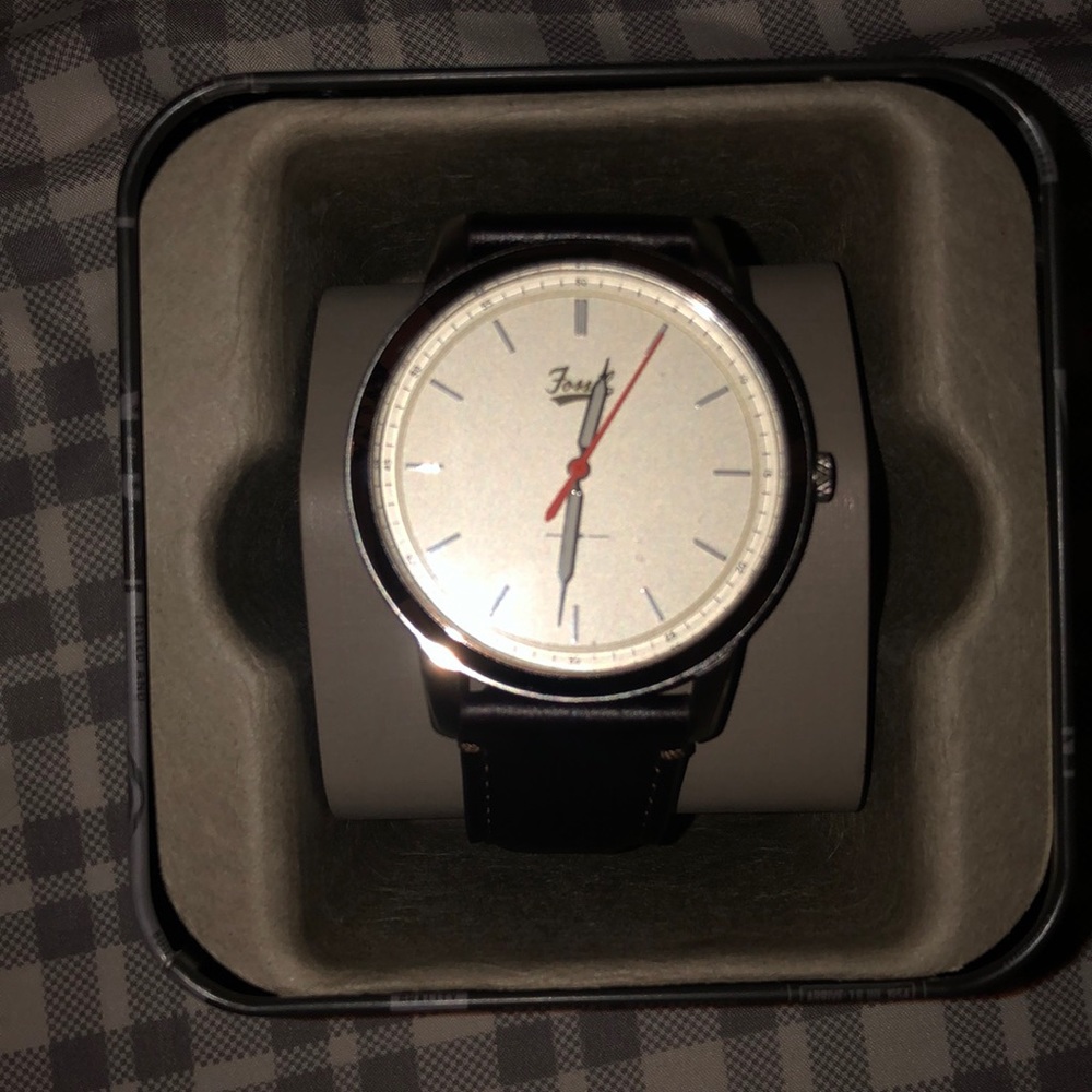 Fossil leather watch